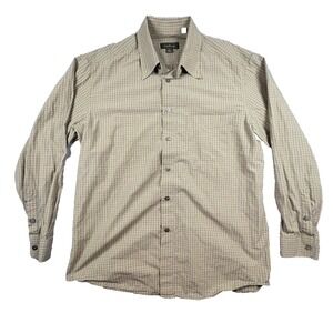 Ermenegildo Zegna Men's XL Golden Mustard Plaid LS Made in Italy SEE DESCRIPTION